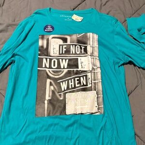Aeropostale Teal Long Sleeve Tee